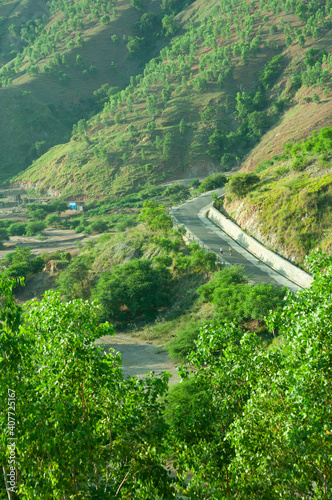 a road was at side at valley area, Dili Timor Leste