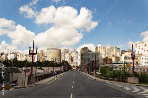 Linda Vista do viaduto Santa Tereza na região central de Belo Horizonte Minas Gerais