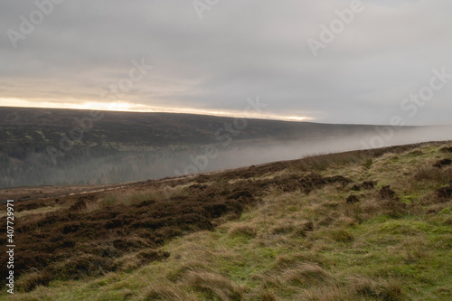 Sunrise Moors Foggy Fog
