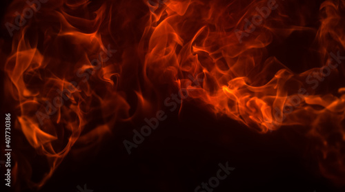 Fire flame background texture. Blaze flames for banner. Burning concept.
