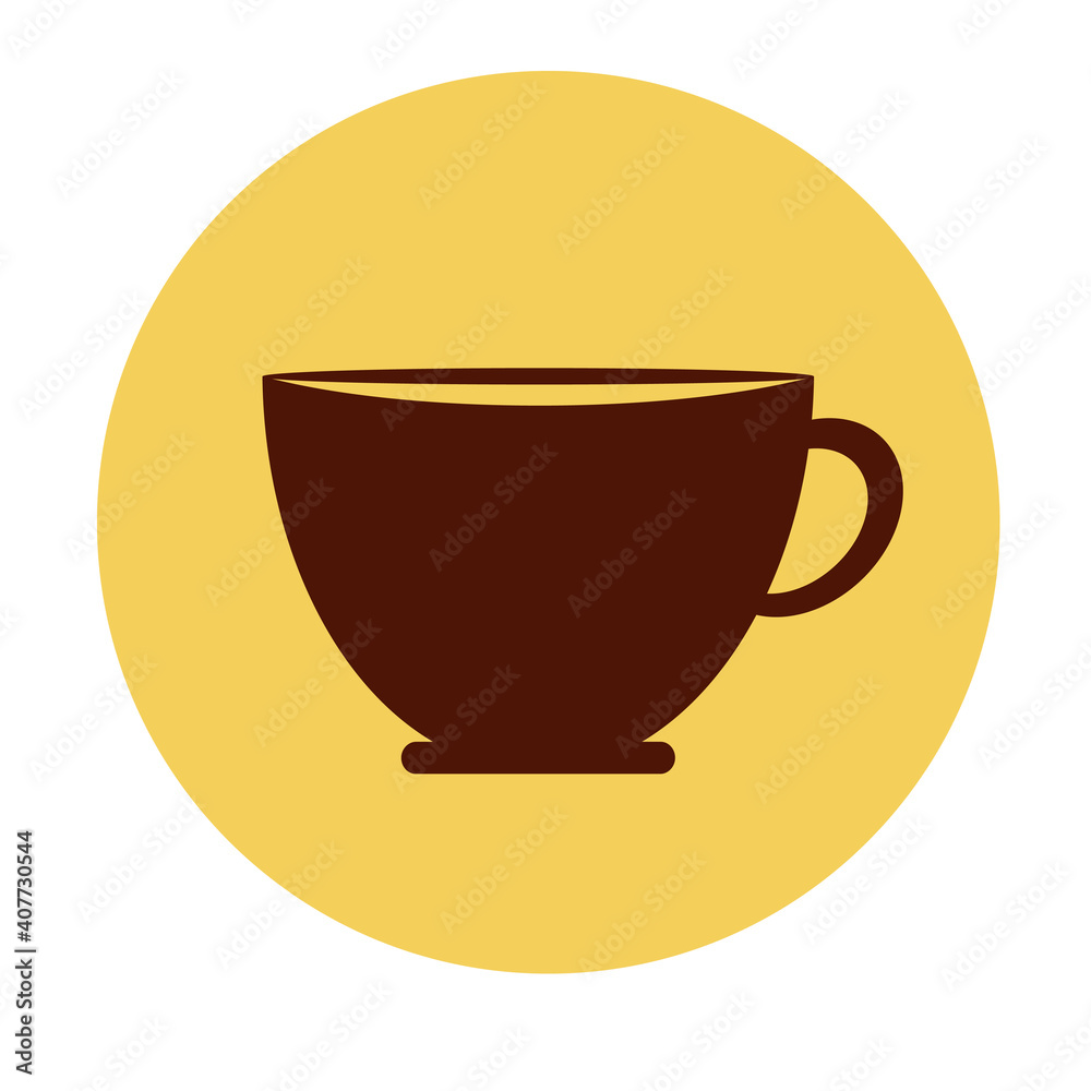 coffee cup on beige background. vector graphic coffee cup on beige background. vector graphic