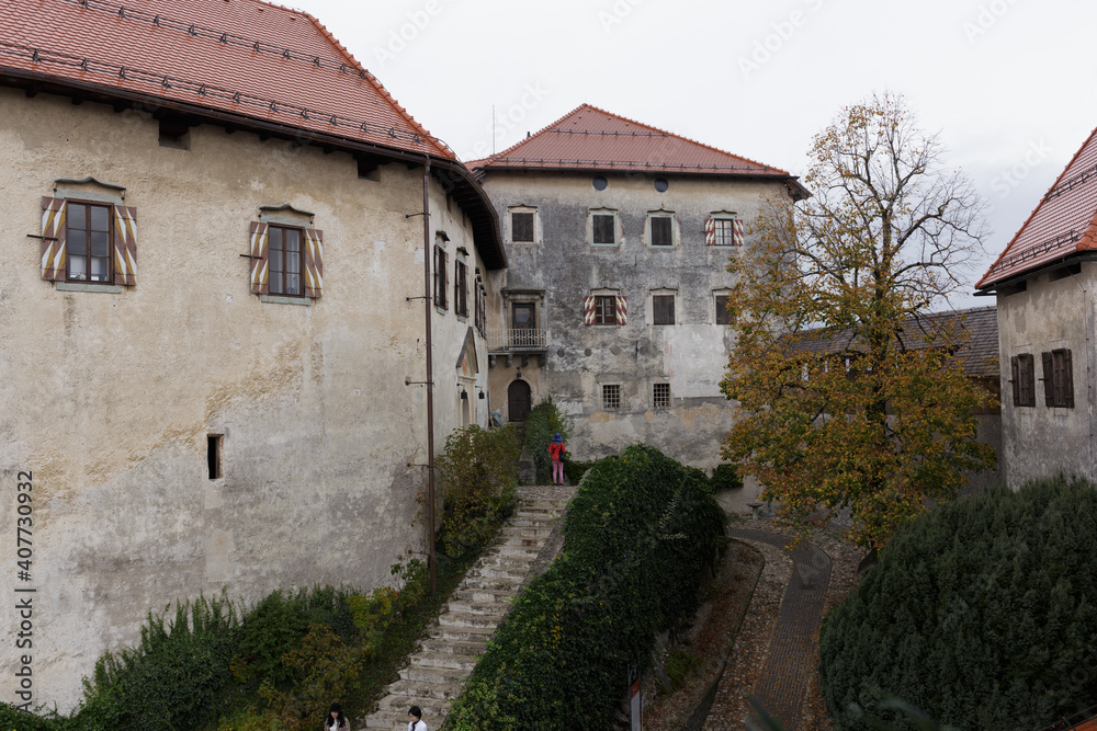 Bled Castle in Bled Region, Slovenia