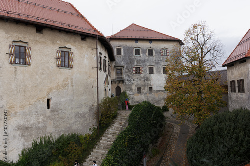 Fototapeta Naklejka Na Ścianę i Meble -  Bled Castle in Bled Region, Slovenia