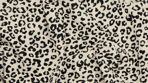 Abstract background with leopard texture, black and white color