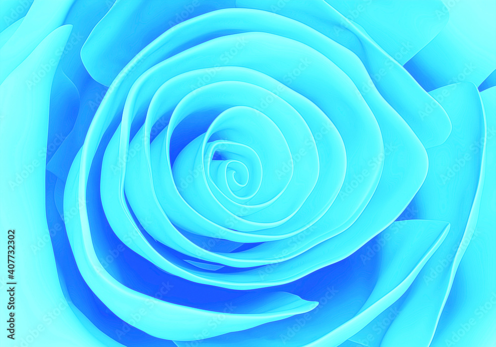 elegant blue rose close up, flower background, 3d render elegant blue rose close up, flower background, 3d render