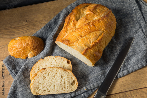 Fototapeta Homemade Baked Sourdough Loaf Bread