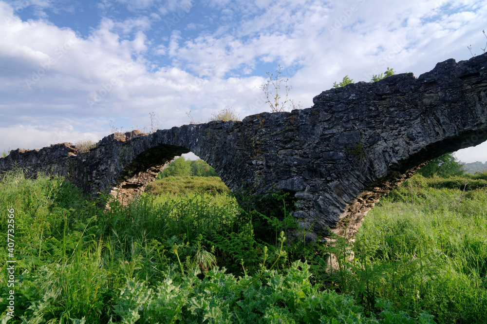 Aqueduct in the eastern plain of Corsica. Moriani-plage Aqueduct in the eastern plain of Corsica. Moriani-plage