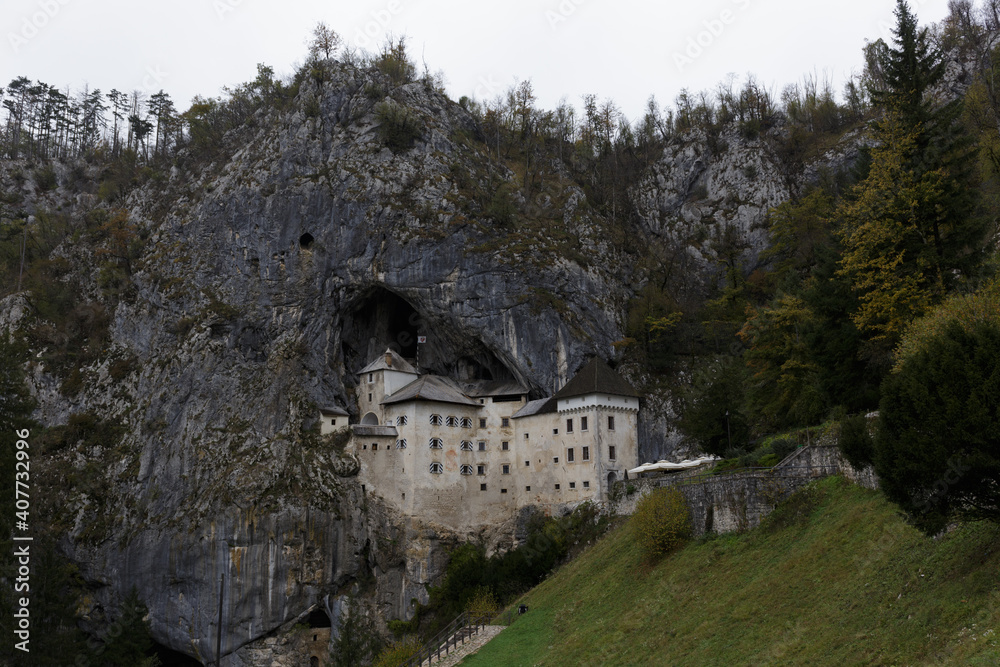 Predjama castle in Slovenia Bled