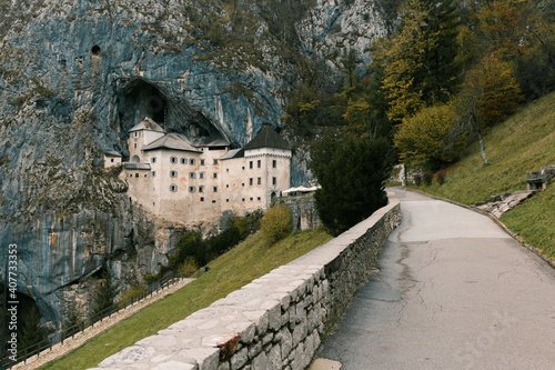 Predjama castle in Slovenia Bled