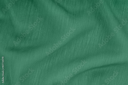 transparent green cloth, silk textile creative background
