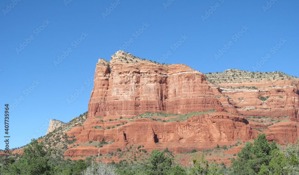 red rock mountains
