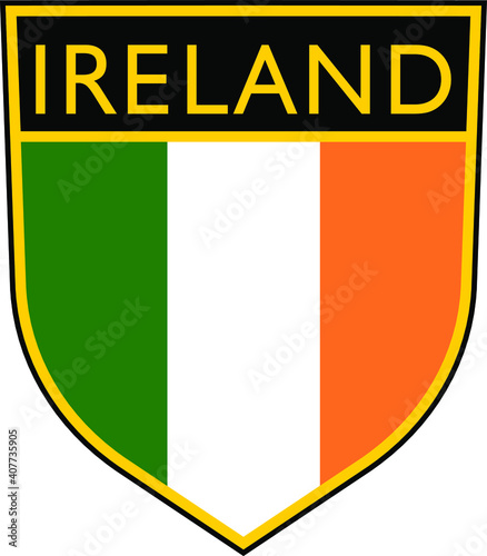 scudetto irlanda con bandiera