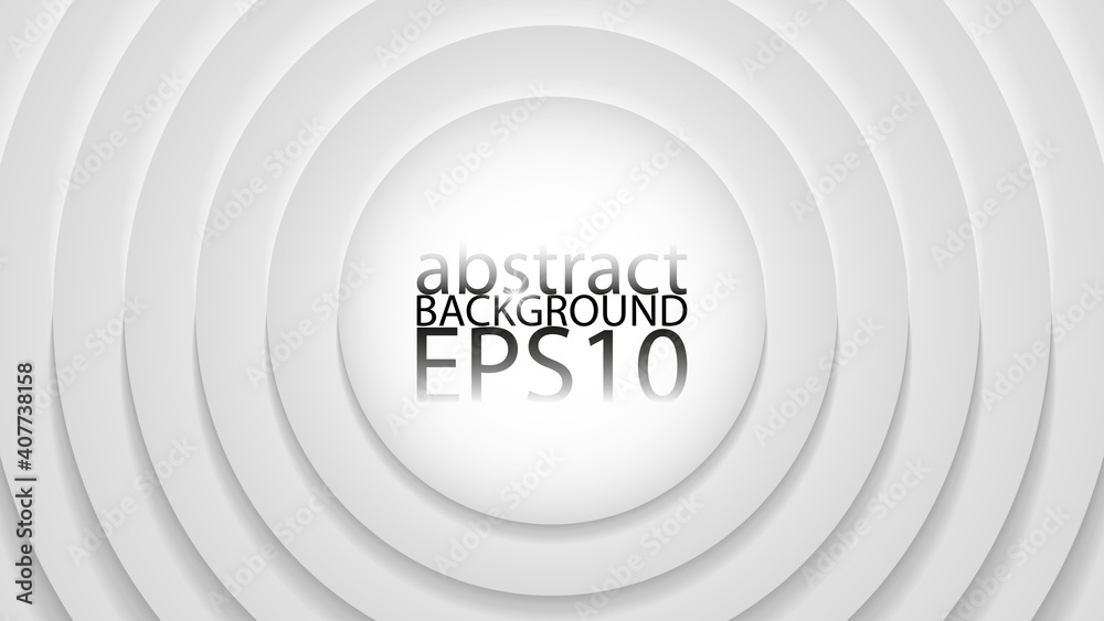 Fototapeta premium EPS10 monochrome abstract vector background. Graphic effect based on circles in relief with their shadows. An easy to use element. Perfect for any use you want to make of it.
