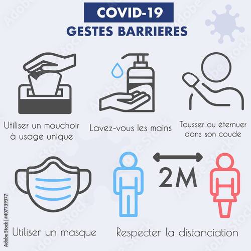 5 gestes barrières