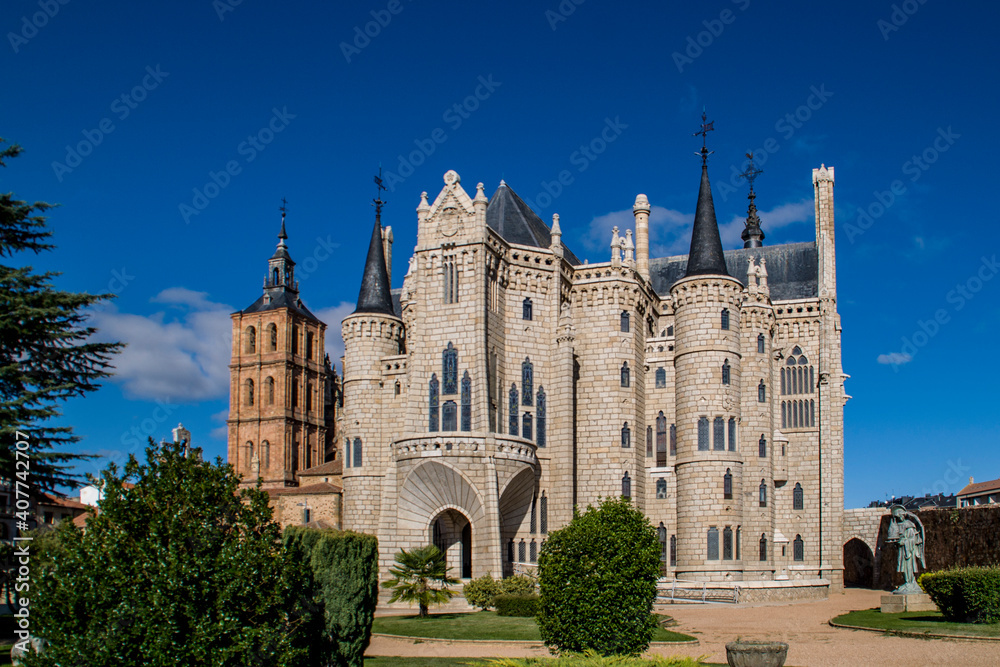 Palacio de Gaudí, Astorga, León, Castilla y León, España.