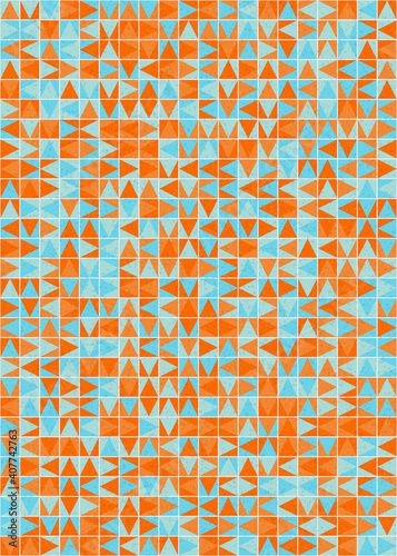 Abstract Geometric Pattern generative computational art illustration