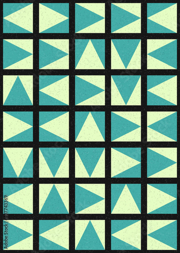 Abstract Geometric Pattern generative computational art illustration