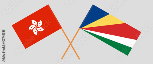 Crossed flags of Hong Kong and Seychelles Free Download Crossed flags of Hong Kong and Seychelles - GFXLoad