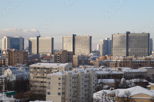 Moscow: panoramic view of Novy Arbat photo