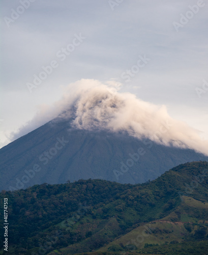 Hermosa vista al volcán 