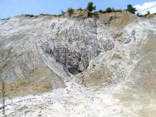 salt mountains in Romania, Lopatari, Salt plateau Meledic photo