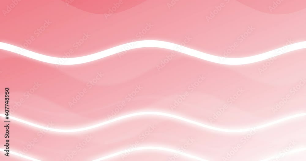 Seamless scrolling pale pink background with two white wavy lines on it