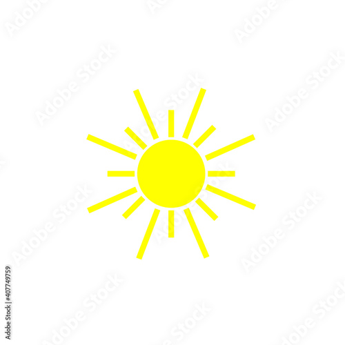 Sun Summer Icon Vector Design Illustration