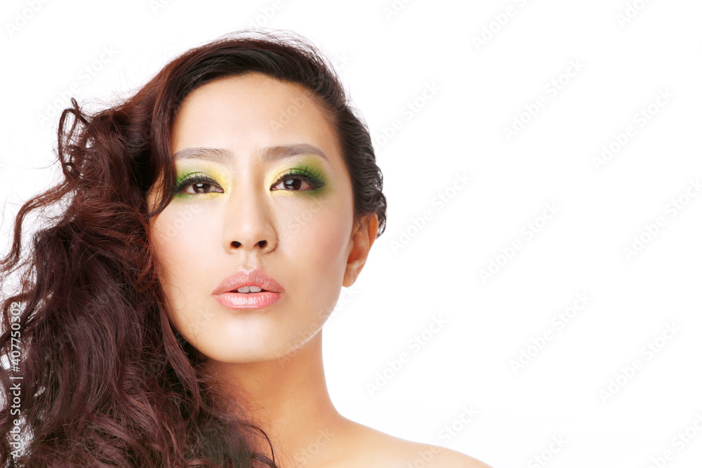Obraz premium Oriental beauty makeup close-up