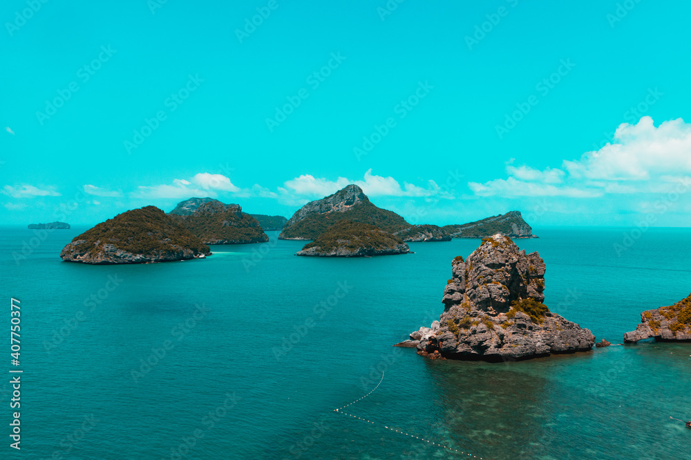 The beautiful Ang Thong Marine National Park at Ko Samui, Thailand, Asia The beautiful Ang Thong Marine National Park at Ko Samui, Thailand, Asia