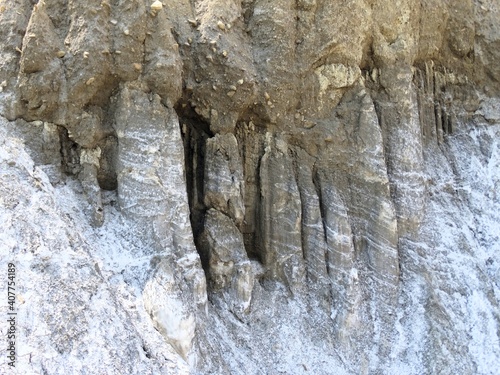 salt mountains in Romania, Lopatari, Salt plateau Meledic photo