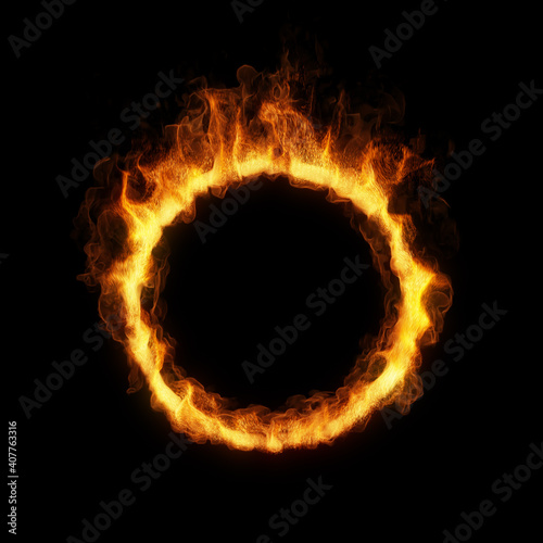 ring of fire. 3D render