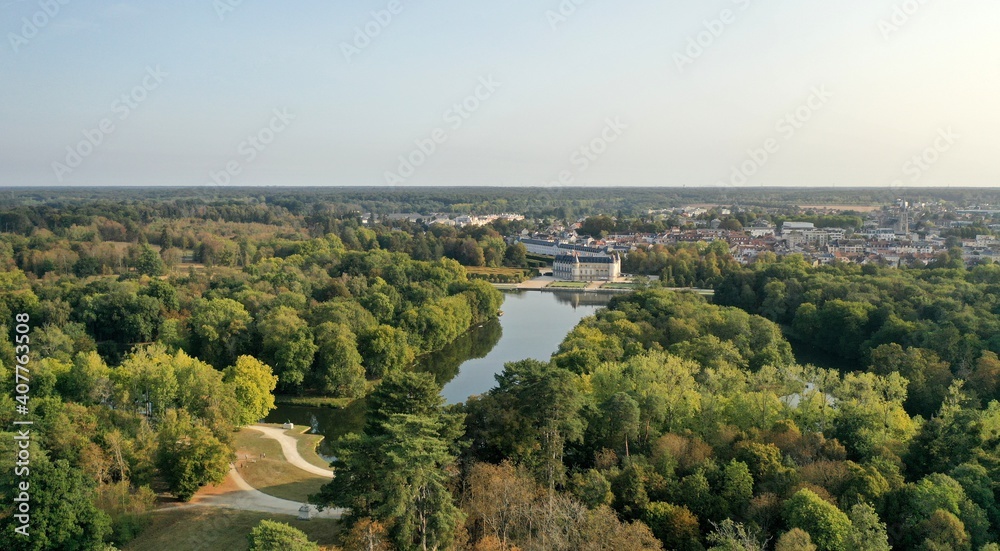 Obraz premium parc, forêt, château de Rambouillet dans les Yvelines (France)