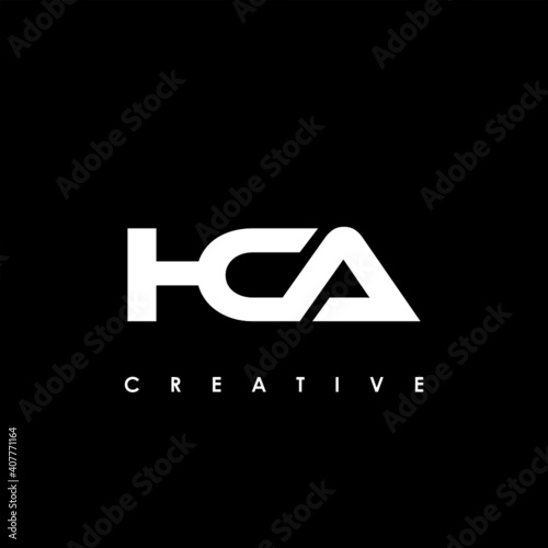 HCA Letter Initial Logo Design Template Vector Illustration