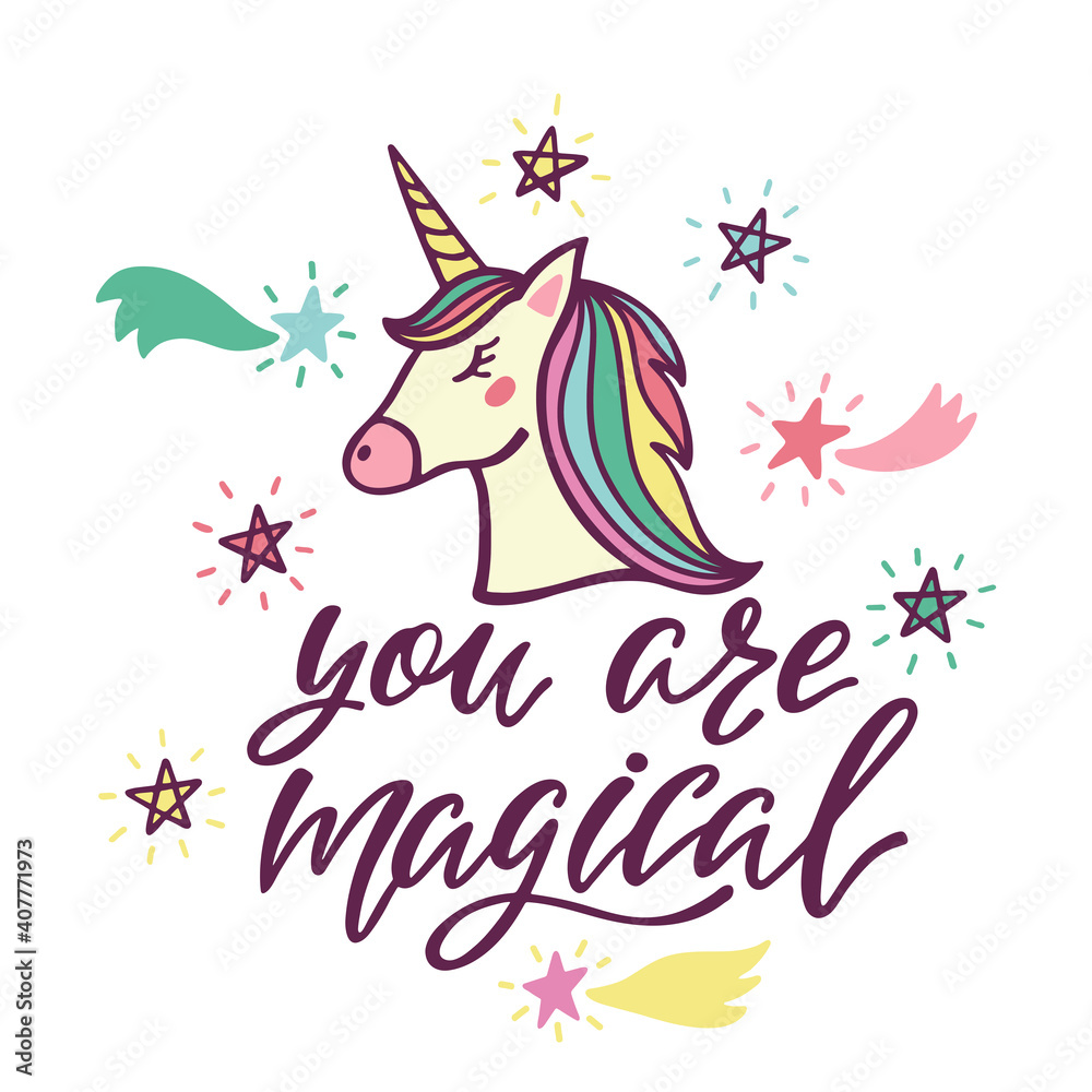 You are magical. Inspirational quote about magic. You are magical. Inspirational quote about magic.