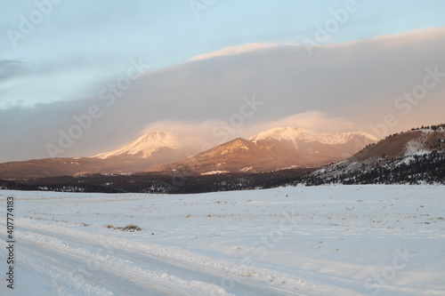 ski resort in the mountains