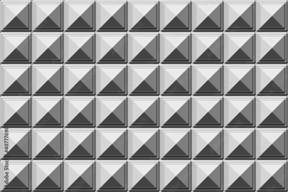 Illustration of metallic tiles background