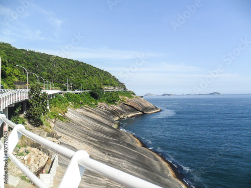 Niemeyer Avenue bike path, Rio de Janeiro. photo