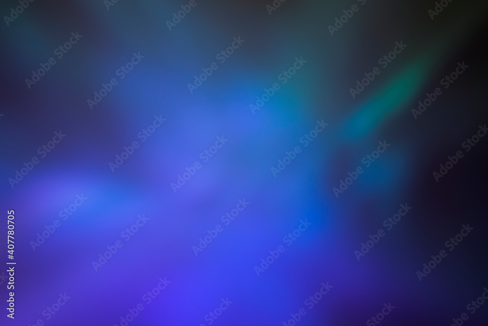 Abstract blue and turquoise blurred light background for mockups. Trendy creative gradient.