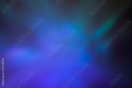 Abstract blue and turquoise blurred light background for mockups. Trendy creative gradient.