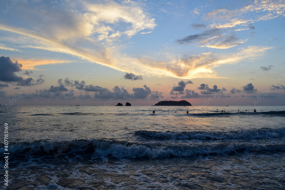 Sunset over the Sea