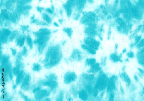 Tie dye shibori pattern background. Watercolour abstract texture. photo