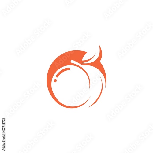 peach fruit icon vector illustrtion design