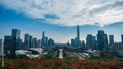 Overlooking the center of Shenzhen