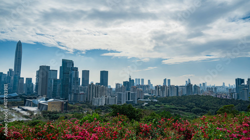 Overlooking the center of Shenzhen ©  林少君
