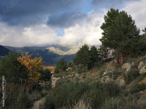 landscape with clouds