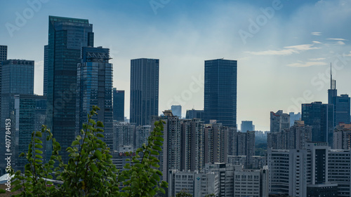 Overlooking the center of Shenzhen