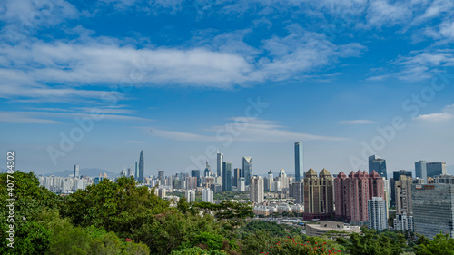 Overlooking the center of Shenzhen