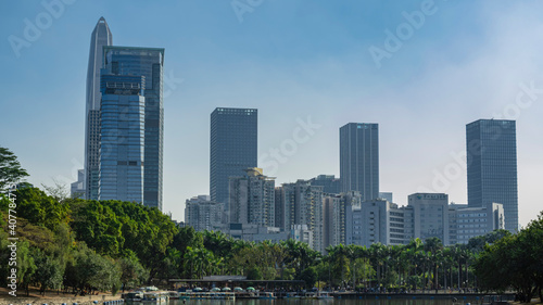 Overlooking the center of Shenzhen