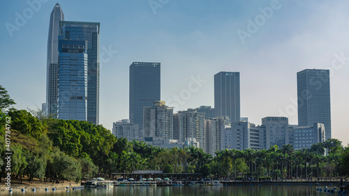 Overlooking the center of Shenzhen