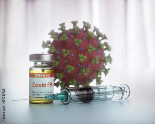 Covid-19 Coronavirus SARS-CoV-2 Vaccine photo